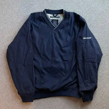 Microsoft 네이비 V넥 자켓 기업용