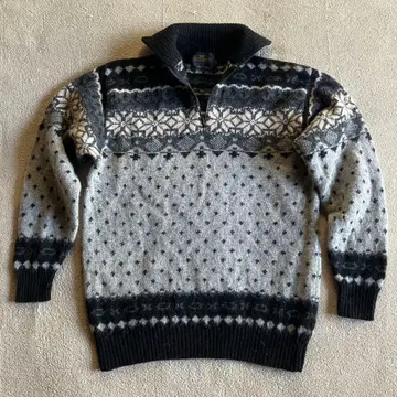 Chapman/채프먼 하프 지퍼 노르딕 스웨터 남성용 L