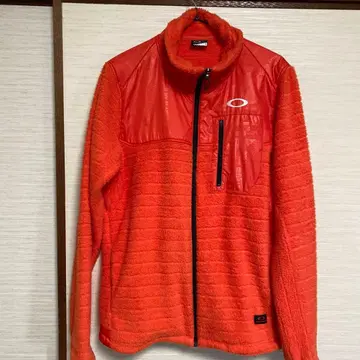OAKLEY 오렌지 플리스 아우터 L 사이즈