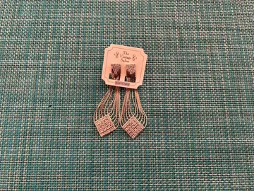 실버 롱 논홀 귀걸이