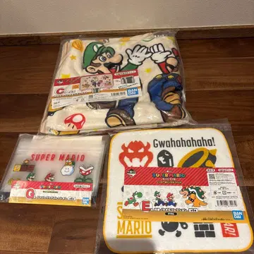 슈퍼 마리오 제일복권 C상 담요 외 덤 포함 세트