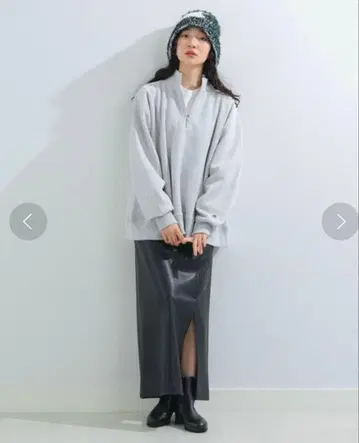 Champion x Ray BEAMS 별주 하프 지퍼 맨투맨