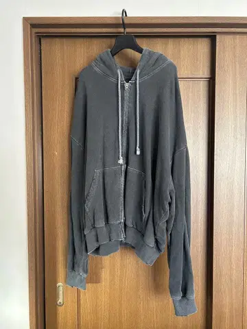 그레이 풀 집업 후드티