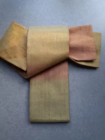 반폭 오비 금실 순수 실크 15 x 397