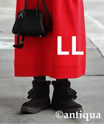 antiqua (안티카) 무스탕 태슬 숏부츠 LL 편안함 멋스러움