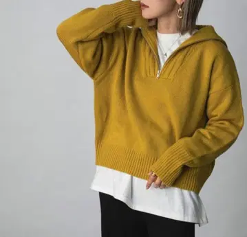 [ bohmal ] 하프 지퍼 니트