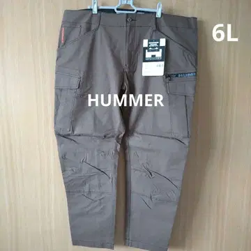새상품 6L 남성용 HUMMER 스트레치 카고 팬츠 브라운