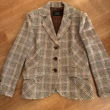 레리안 트위드 패턴 테일러드 자켓