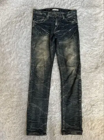 y2k archive 크러쉬 데님 슬림 시크 스타일 그런지