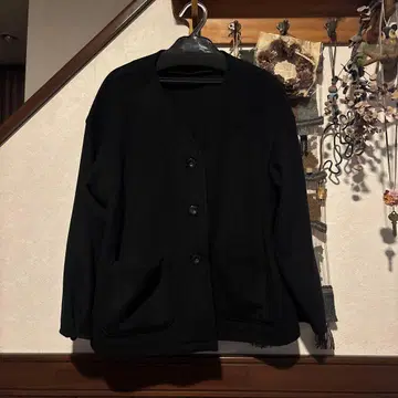 새상품급 all of me 노카라 자켓 블랙