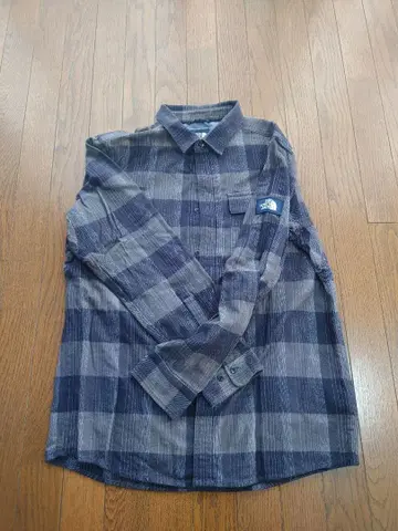 THE NORTH FACE 플란넬 셔츠 L 사이즈 네이비 계열 체크