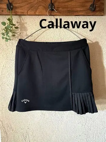 Callaway 블랙 플리츠 스커트