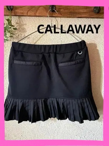 Callaway 블랙 플리츠 스커트