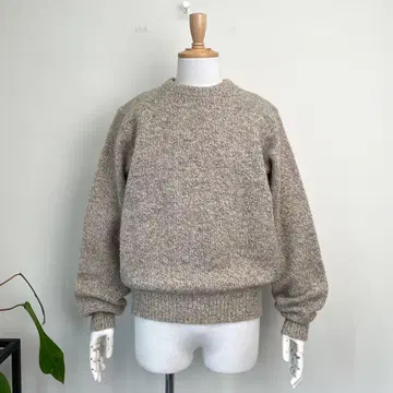 80s 90s USA 제조 LANDS' END 멜란지 니트 스웨터 울