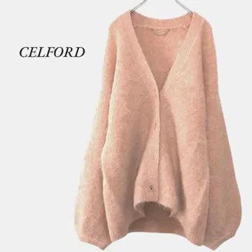 CELFORD 플러피 가디건 핑크 셀포드