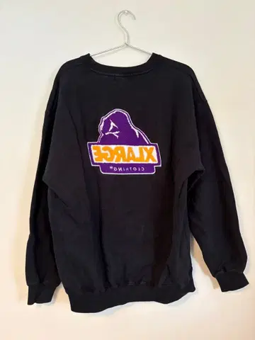 XLARGE 블랙 맨투맨 M