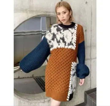 MURUA 니트 미니 원피스