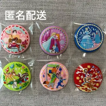 디즈니 자수 캔뱃지 2 묶음 판매 6세트