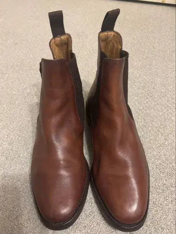 [ Loake ] 브라운 사이드 고어 부츠