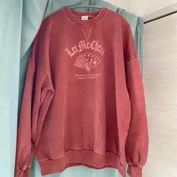 BROWNY VINTAGE 핑크 맨투맨 M 사이즈