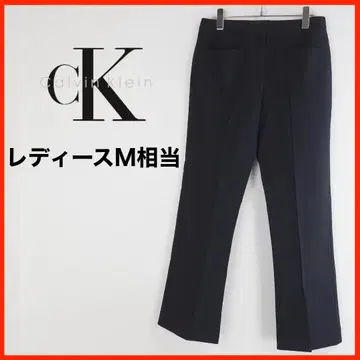 A4330 새상품급 calvin klein 플레어 팬츠 M 상당 블랙