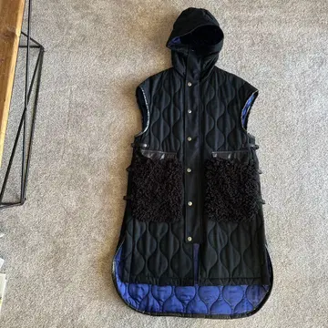 ujoh 퀼팅 롱 베스트