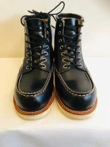 초기 FRYE 플라이 블랙 가죽 워크 부츠 25cm