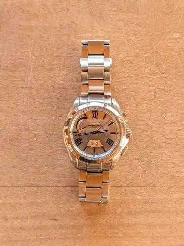 SEIKO 8B43-0AF0 브라이츠 데이데이트 실버 남성용