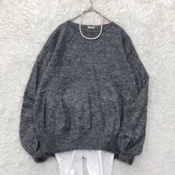 [새상품급] IENA 이에나 알파카 모헤어 혼방 볼륨 슬리브 니트 그레이