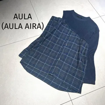 AULA(AULAAIRA) 니트 셔츠 도킹 풀오버