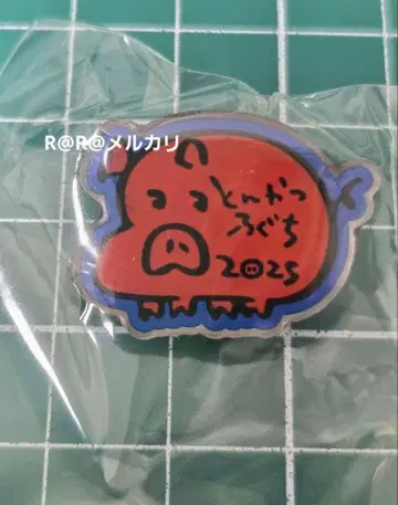 만박 EXPO2025 돈카츠 노구치 핀 배지 돈카츠 파빌리온 빨간 돼지