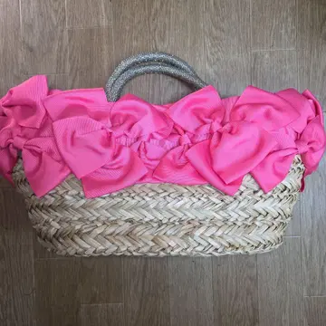 라들로 LUDLOW 리본 바스켓 백 새상품급