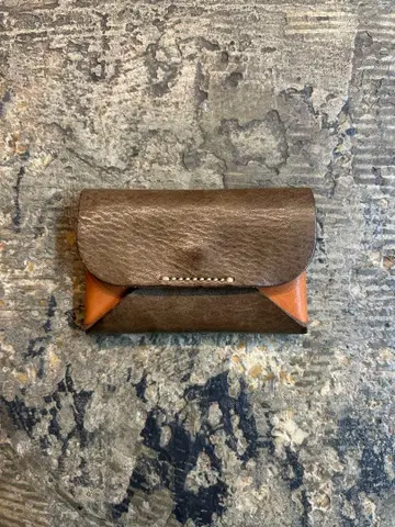 일본제 ZODIAC 이탈리아 가죽 x 도치기 가죽 카드 케이스 명함지갑