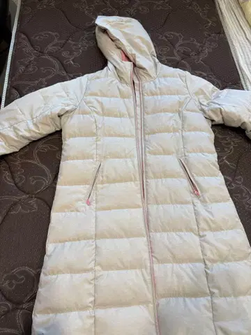 asics 후드 부착 그레이 롱 코트