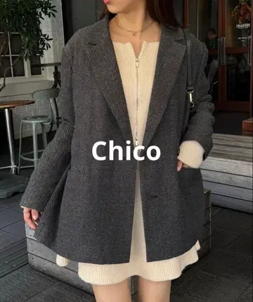 Chico 셋업 가능 오버 더블 자켓