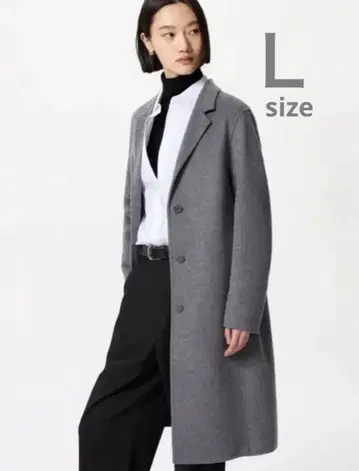 유니클로 더블 페이스 스타 롱 코트