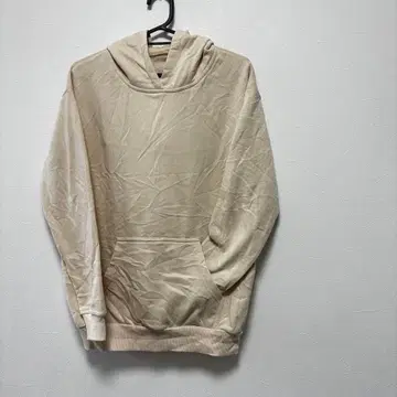 베이지 후드 부착 후드티 사이즈 S
