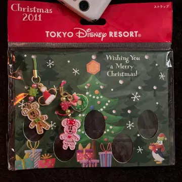 도쿄 디즈니 리조트 크리스마스 스트랩 2011 레어 상품