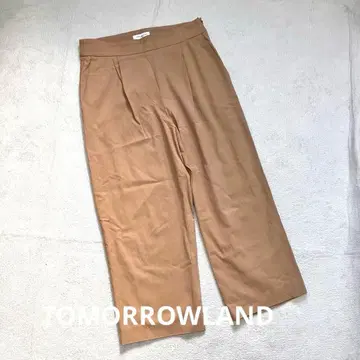 TOMORROWLAND 코튼 큐프라 트윌 스트레치 페그탑 크롭