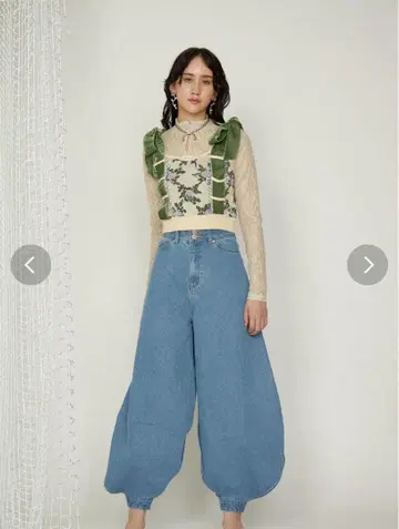 PAMEO POSE 닛카포카 청바지 스카이블루