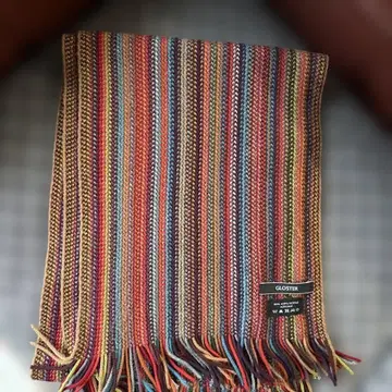 GLOSTER 스트라이프 패턴 머플러