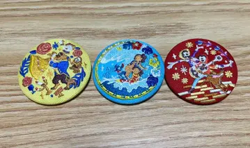 디즈니 자수 캔 배지 3개 묶음 판매