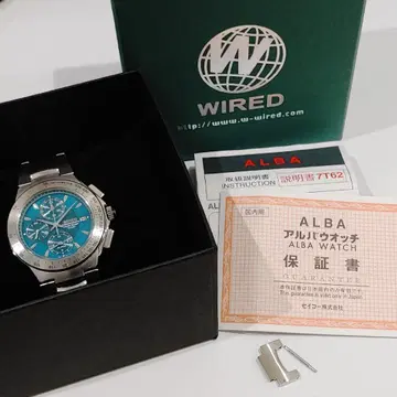 세이코 SEIKO 와이어드 WIRED 데이트 크로노 쿼츠 남성용 손목시계