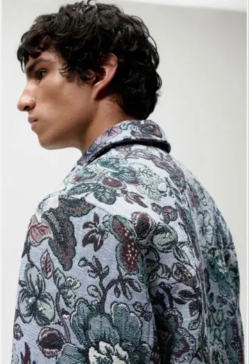 ZARA 플로럴 자카드 자켓