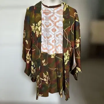 겉옷 순수 실크 기모노 캐주얼 코몬 이중 기모노