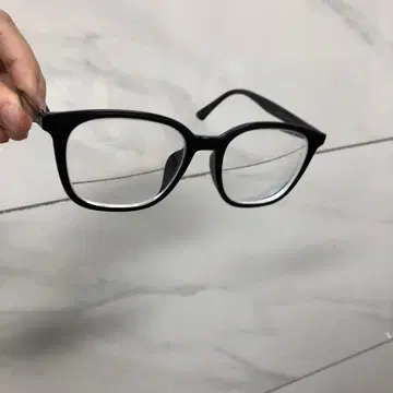 블루라이트 차단 PC 안경 스퀘어 블랙