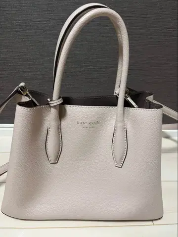 케이트 스페이드 베이지 핑크 핸드백