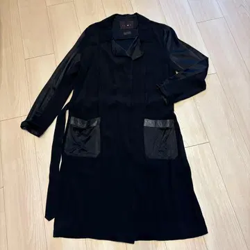 ROSIER 로지아 이소재 블랙 롱 코트 사이즈 38