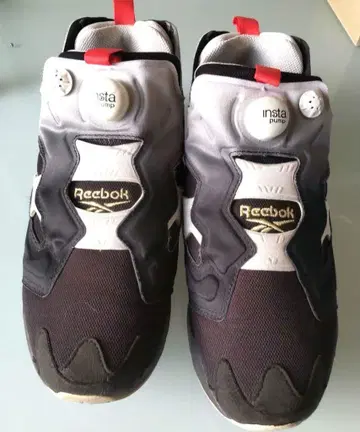 리복 인스타펌프 스니커즈 블랙/그레이