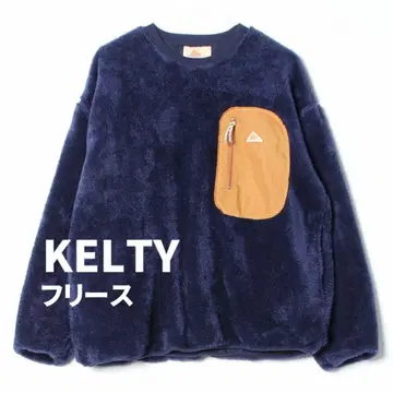 새상품급 켈티 KELTY 플리스 프론트 포켓 네이비